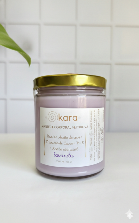 Mantequilla corporal de lavanda