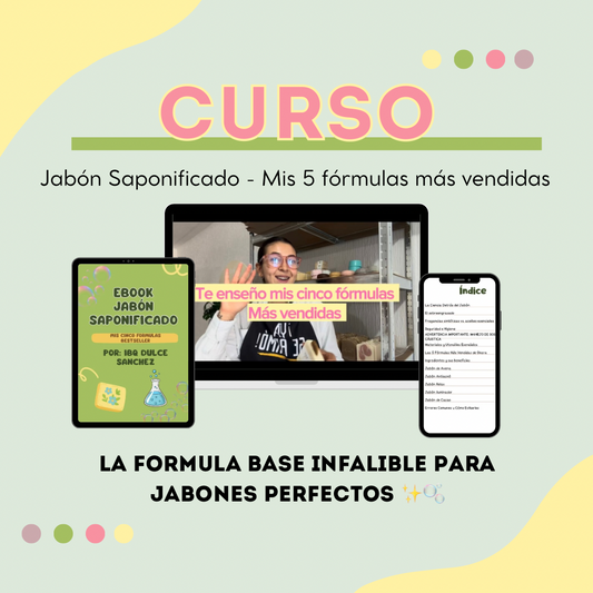 Curso de Jabón Saponificado — 5 Fórmulas Probadas